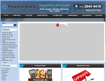 Tablet Screenshot of powertronics.com.br